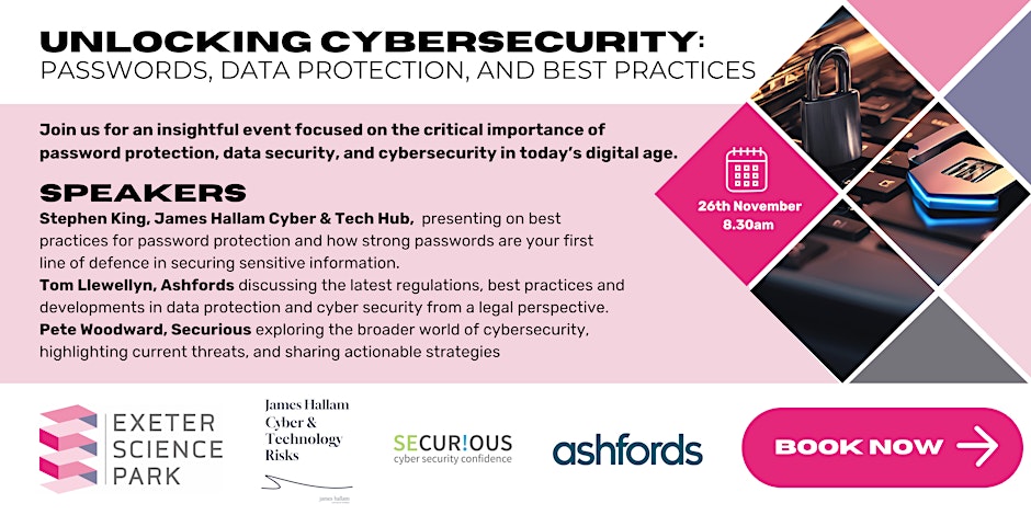 Banner for Exeter cyber security event