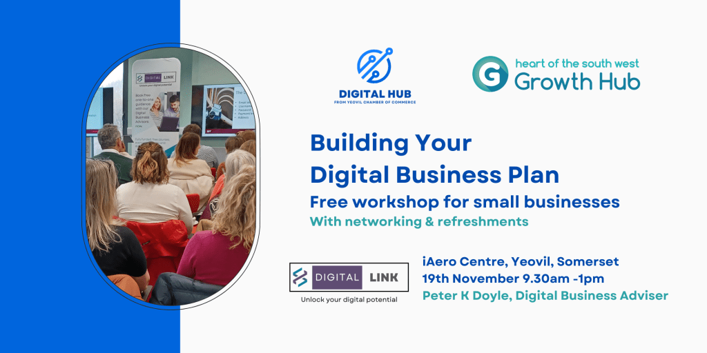 iAero Centre Yeovil, Digital Business Plan event flyer