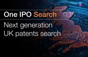 One IPO Search banner with UK in background