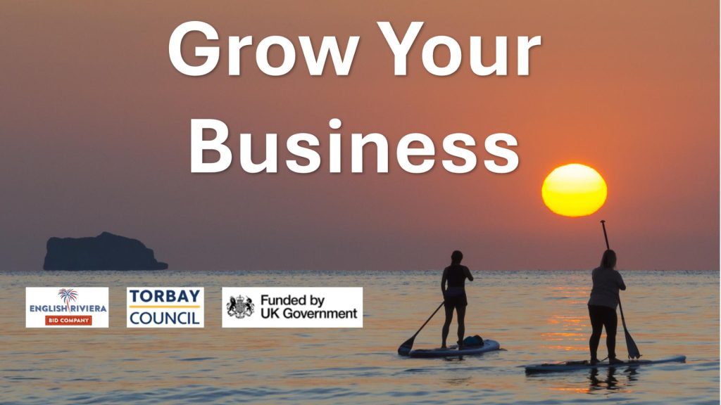 Picture of paddleboarders at sunset for Grow your business